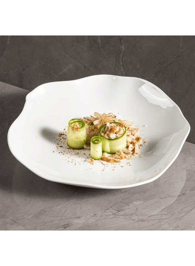 MAAC HOME MAAC Home Ocean Abyss Deep Plates Elegant Durable and Classic design Perfect for Family Everyday Use, and Family Get- Together, Restaurant, Banquet and More (Set of 1, 10") - Image 1