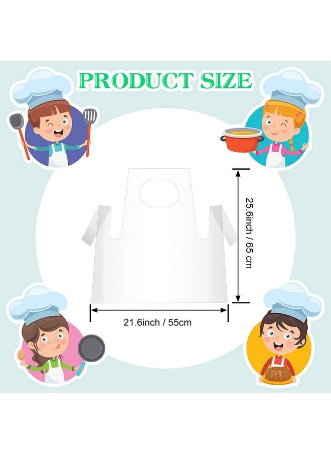 25 Pieces Disposable Aprons Plastic Aprons For Kids Waterproof Oil Proof Small Clear Polythene Children Cooking Apron For Painting Cooking Eating Teaching Diy Craft Picnic - pzsku/Z3ACB2D2B59B6A1DFE6F9Z/45/_/1688624755/5f2c8c01-8688-442d-b744-e87434ae1960