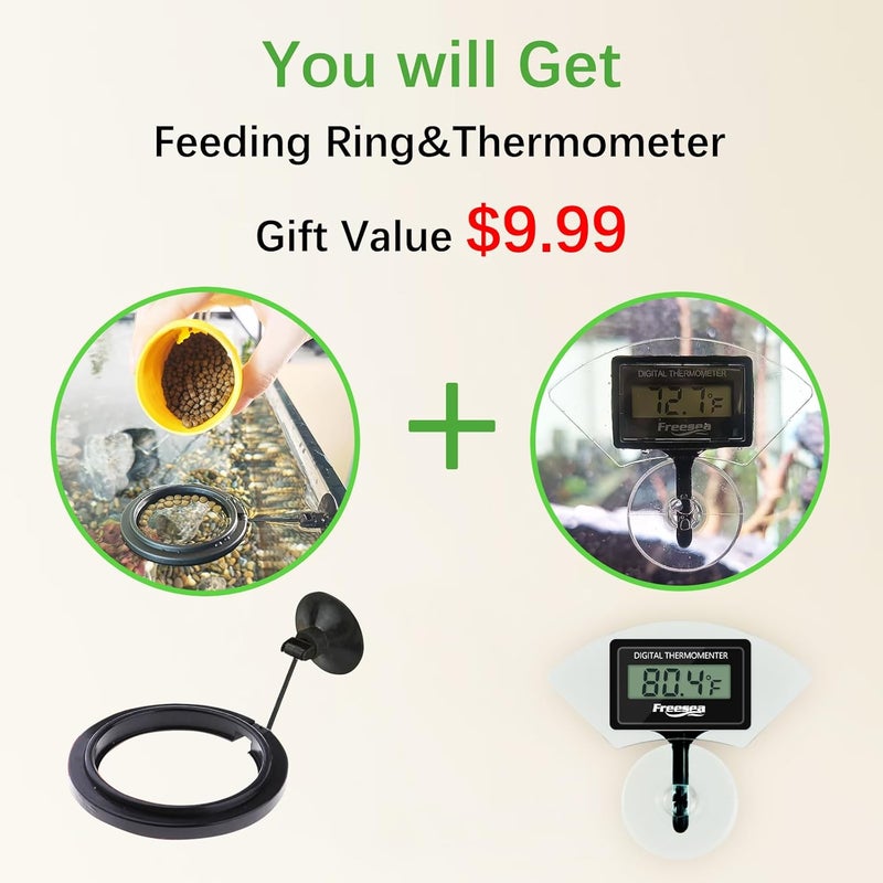 FREESEA General need oriented design Automatic Fish Feeder for Aquarium: Vacation Food Dispenser with Timer for Betta Tank Various size alternatives - Image 3