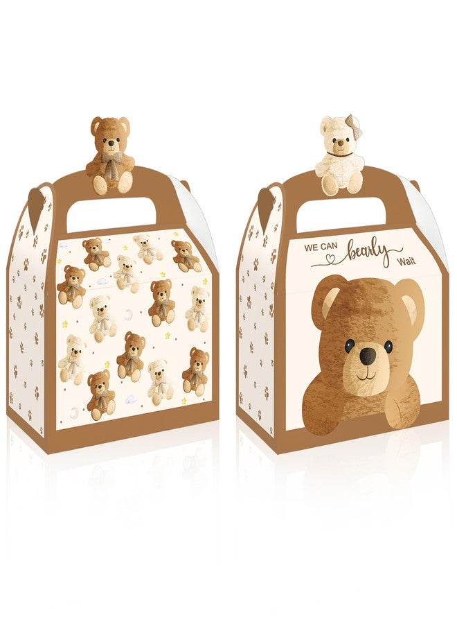 umoni Bear Theme Treat Boxes, Welcome Baby Goodie Gift Boxes, 12 Pack Bearly Favors Boxes for Baby Shower Birthday Party Gender Reveal Party Supplies - Image 1