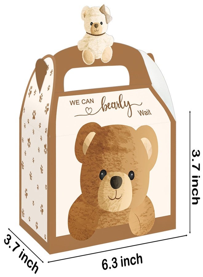 umoni Bear Theme Treat Boxes, Welcome Baby Goodie Gift Boxes, 12 Pack Bearly Favors Boxes for Baby Shower Birthday Party Gender Reveal Party Supplies - Image 4