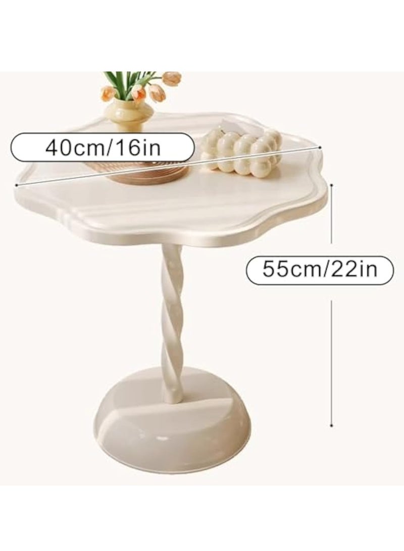 Arabest Petal End Table Side Table, Coffee Table, Modern Simple Style Coffee Table, Small Table for Living Room Bedroom Balcony, Bedside Table (Color : Yellow)  - Image 3