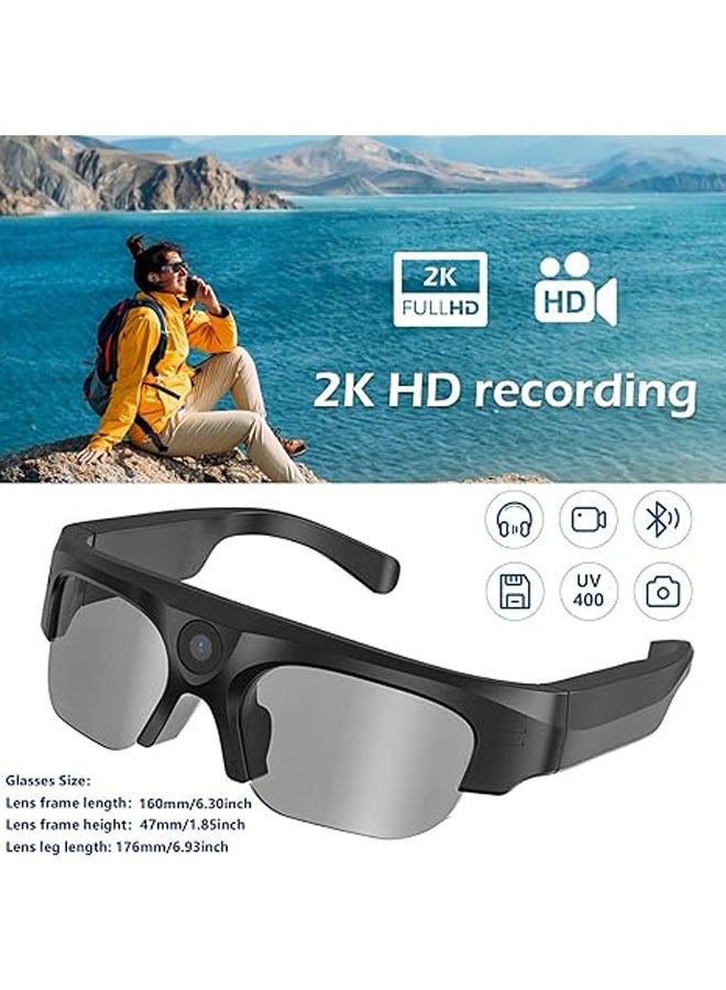 Camera lens, 2K video smart lens with bluetooth headset, outdoor action camera for cycling, fishing, traveling - Image 5