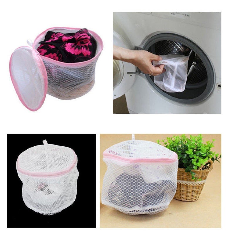 Urdhvamurti Urdhvamurti Circular Double Layer Clothes Washing Bag 14 cm Pack of 2 Multi  - Image 3