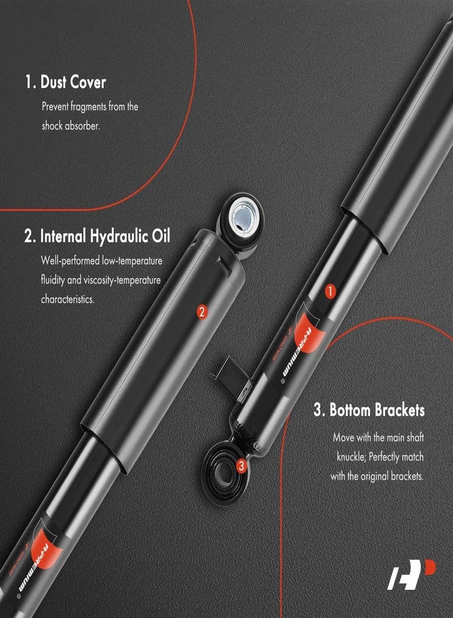 A-Premium Rear Pair (2) Shock Absorber Compatible with Hyundai Santa Fe 2007-2009, Veracruz 2007-2012, Driver and Passenger Side - Image 3