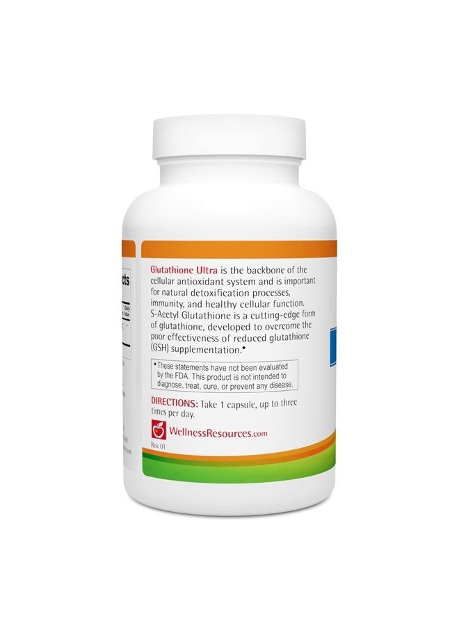 Wellness Resources Glutathione Ultra - Highest Absorption S-Acetyl Glutathione (100 mg Emothion) Antioxidant for Cells, Liver, Immune Health (90 Capsules) - Image 2