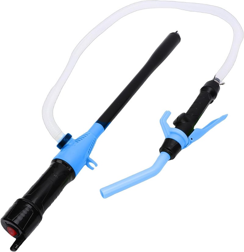 ViaGasaFamido Portable Electric Siphon Pump, PP Material, Adjustable Fuel Transfer Pump for Vehicle and Boat (Blue) - Image 2