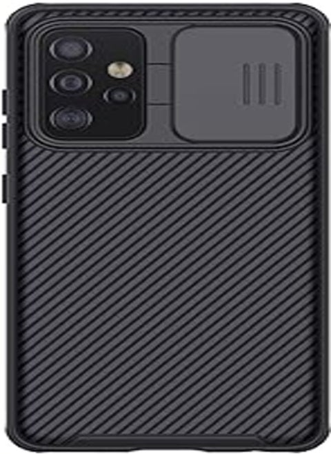 Nillkin Case Compatible with Galaxy A52 5G Cover, Hard CamShield with Camera Slide Protective Cover Drop Protection Cover [Built-in Lens Protector][ Designed Case for Samsung Galaxy A52 5G ] - Black