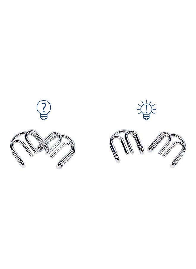 NIBEMINENT - 8-Piece Brain Teaser Puzzle Ring Set - Image 1