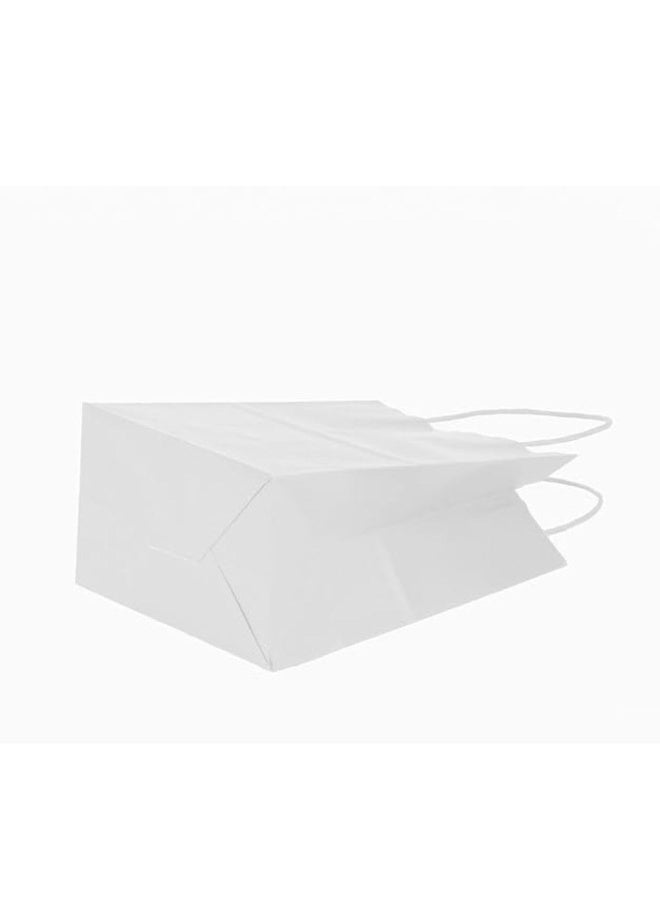 20 Pieces White Paper Gift Bag Wedding Celebrations Bags For Party Favour - Image 2