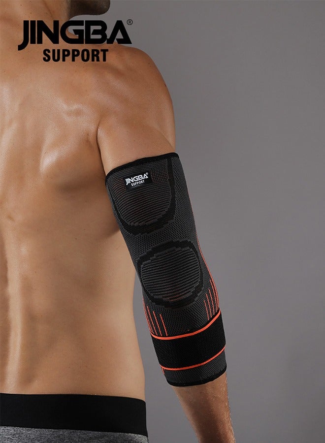 جينجبا سابورت أكمام دعم الكوع الرياضية من JINGBA للبالغين - وسادات ضغط الكوع للتنس والجولف ورفع الأثقال وتسكين آلام المفاصل - Image 3