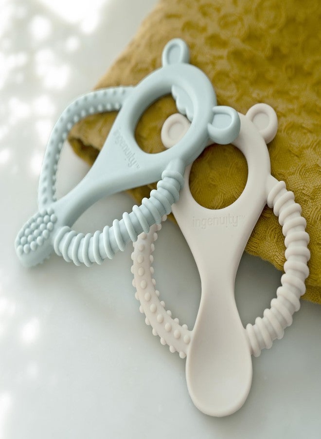 Ingenuity Gum Buddies Soothing Baby Multi-Stage Teether Toy BPA-Free Silicone, Ages 3 Months+, Unisex, 2-Pack - Image 3