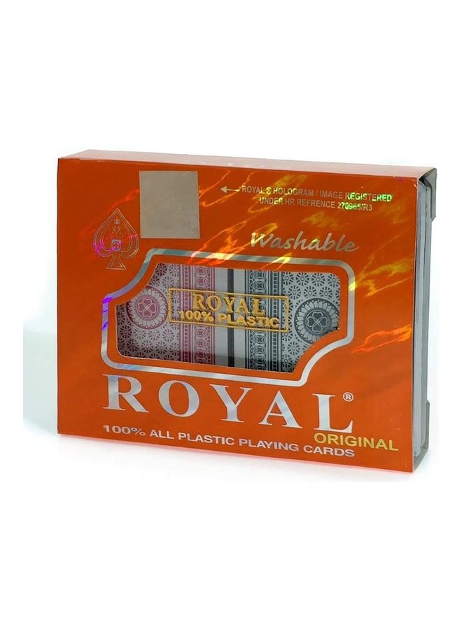 Royal Non-toxic Washable 100% All Plastic Playing Cards - Twin Pack - Image 2
