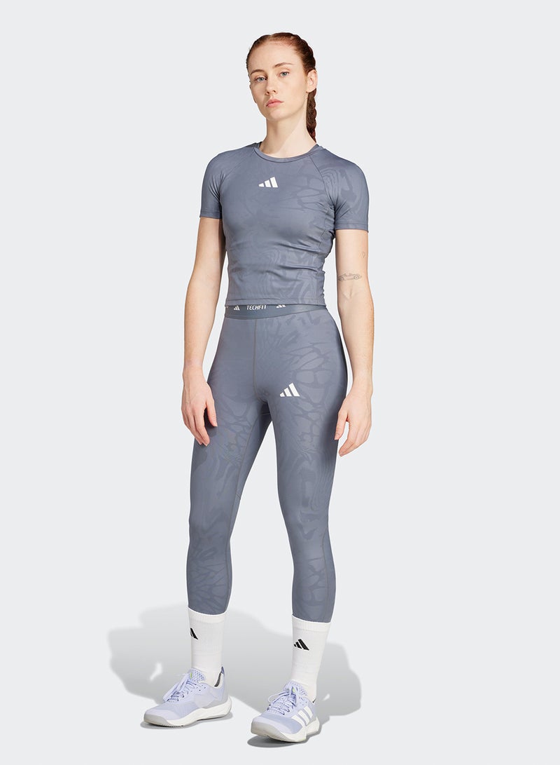 Adidas 7/8 Techfit Printed Leggings  - Image 5