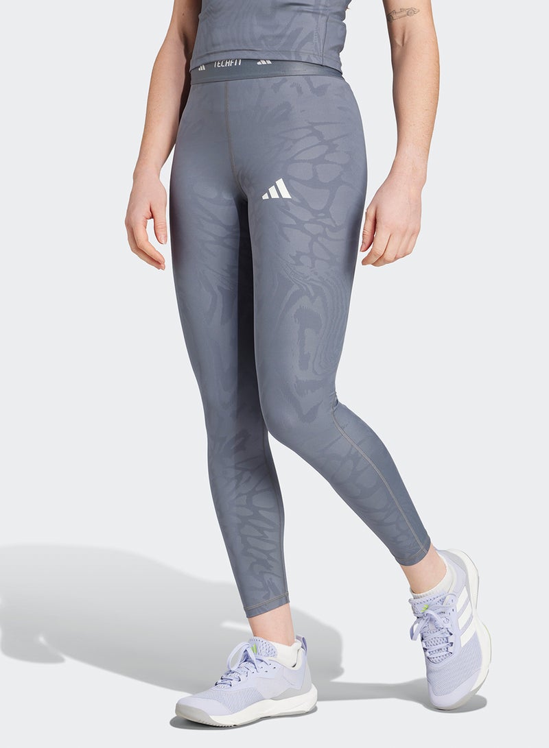 Adidas 7/8 Techfit Printed Leggings  - Image 1