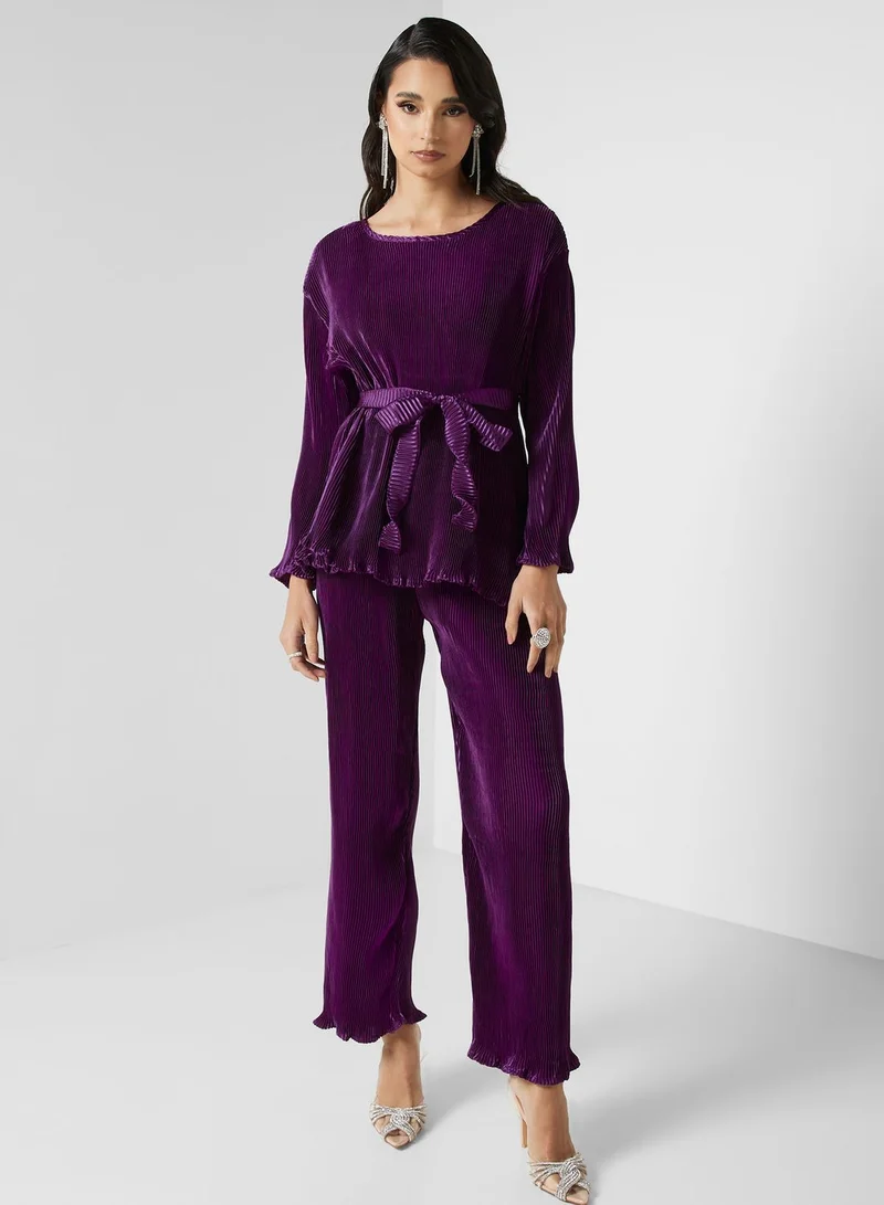 Khizana Pleated Tunic & Pant Set