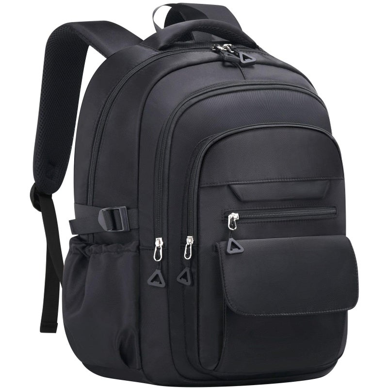 AFGWK Cute Backpack for School Teen Girls Black Bookbag Aesthetic Womens Travel Book Bags for School Kids Student Back Packs - Image 2