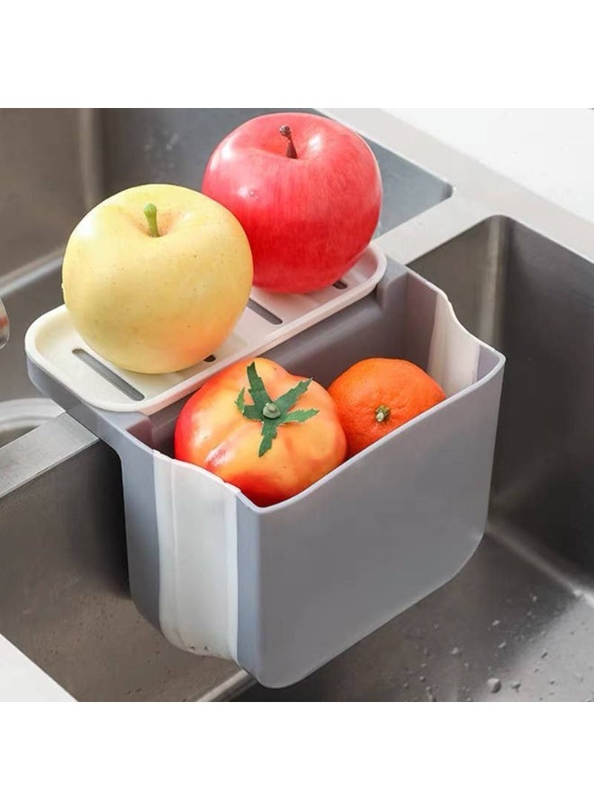 Sink organizer and also a drainer for the sink and vegetables. Easy to fold when not in use. Silicone sides. - Image 2