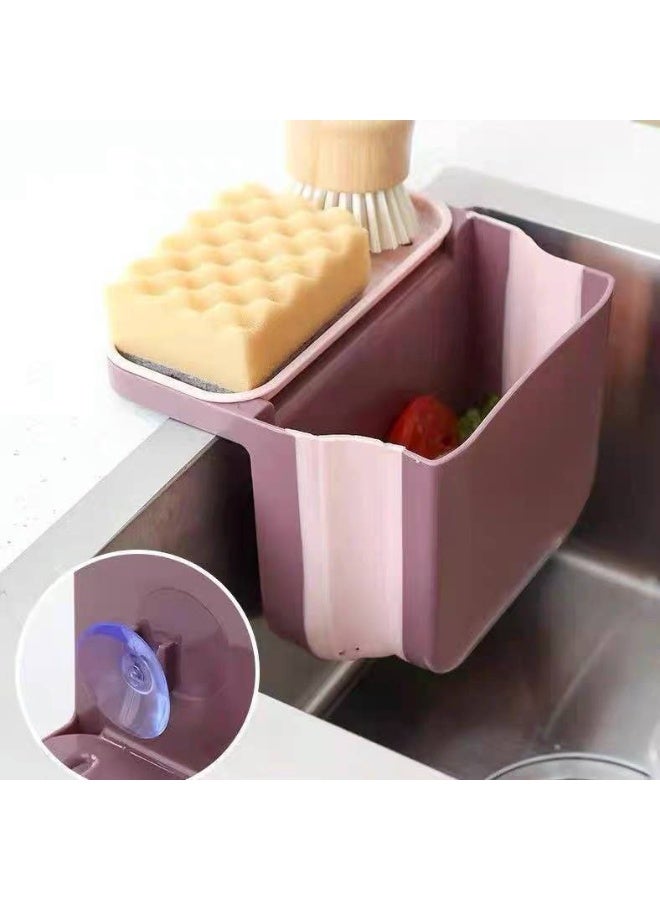 Sink organizer and also a drainer for the sink and vegetables. Easy to fold when not in use. Silicone sides. - Image 1