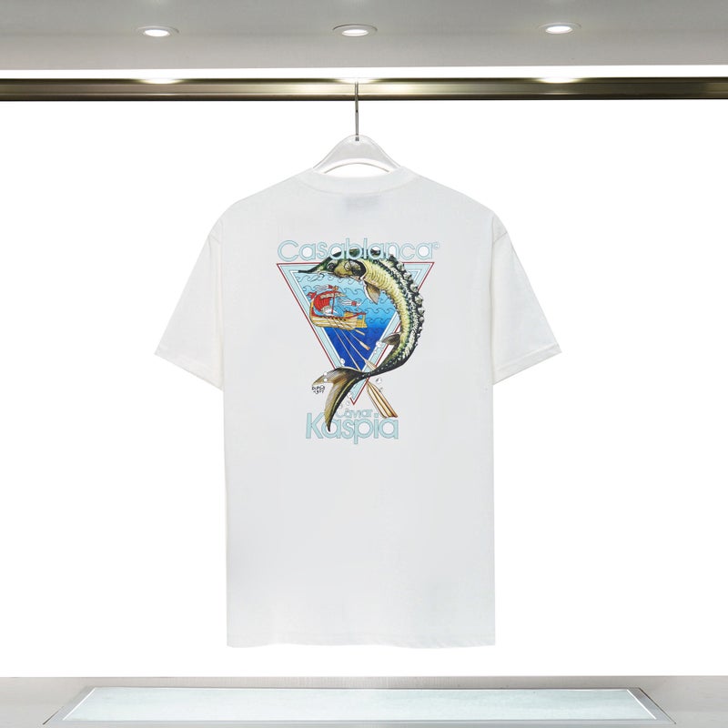 Casablanca Cotton Letter Print Tee Unisex 9 (digital printing) 