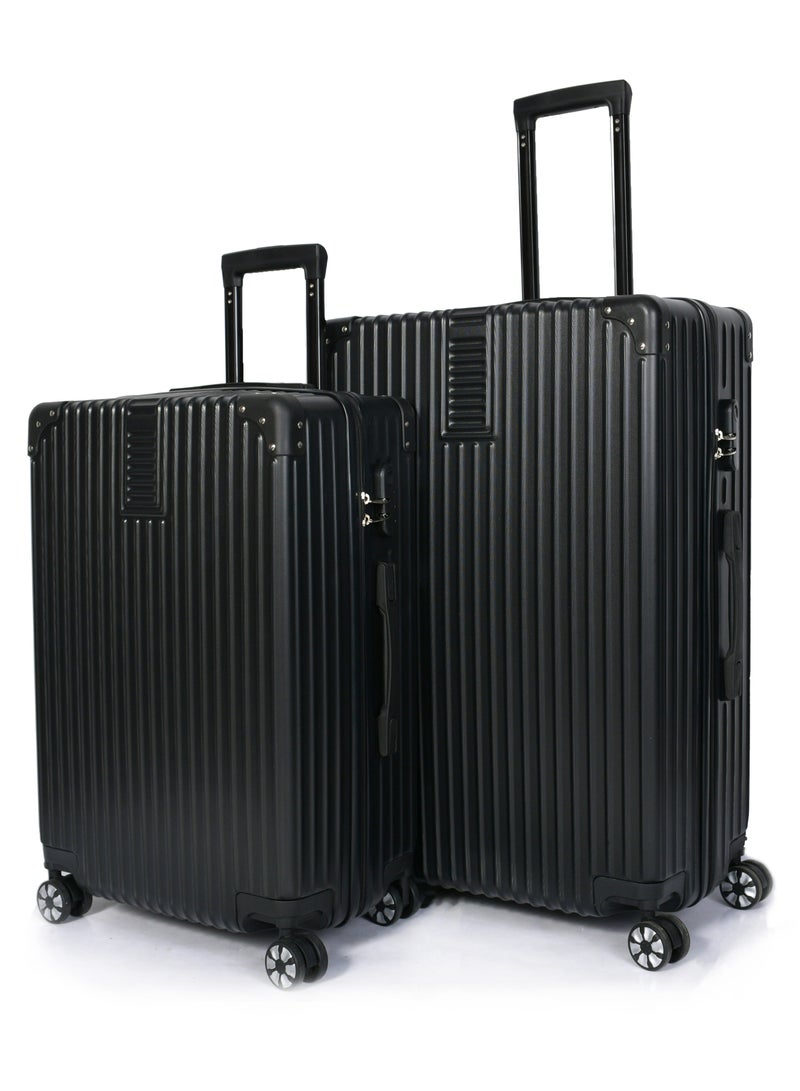 MORANO 3-Piece Unisex Morano Travel Luggage Trolley Set Black Size 28''-24''-20'' Inches. - Image 3
