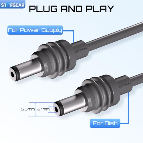 STARGEAR Starlink Mini Cable 16.4FT, Starlink Mini Accessories 20AWG Replacement Starlink DC Power Cable, Power Cord Outdoor - Image 2