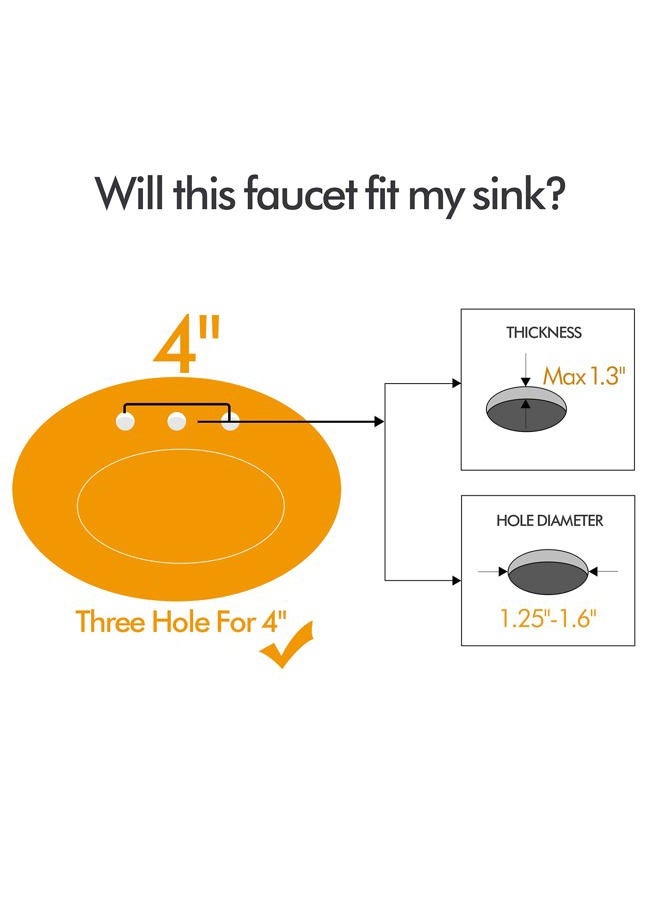 FRANSITON Kitchen Faucet Bathroom Sink Faucet 2-Handle Lavatory Faucet Lead-Free Matte Black Oil Rubbed Bronze Commercial - Image 2