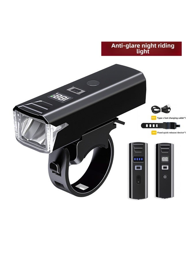Generic Bicycle Light Night Riding Headlight Rainproof USB Charging Mountain Road Children's Bicycle Light Riding Light-color:Upgraded Q02l (with Treble Speaker) Headlight 800 Lumens, Battery Life 6-20h, Light Sensor Lcd - Image 2