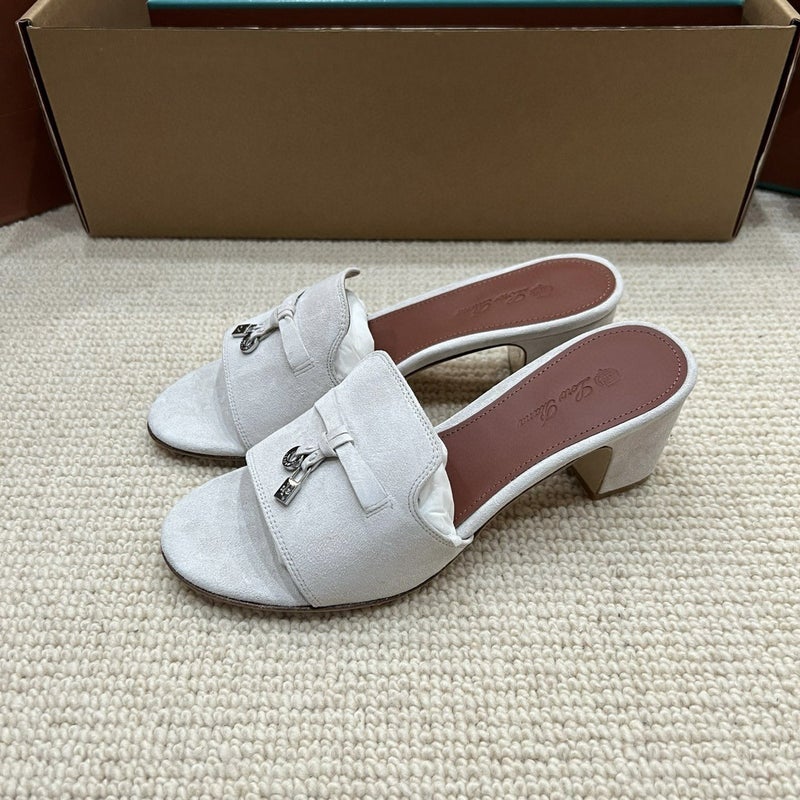 Loropiana European Designer Lp Nuo You Pian Ya Women'S Shoes Genuine Leather Tassel Mid-Heel Lazy Slippers Casual Shoes - Image 2