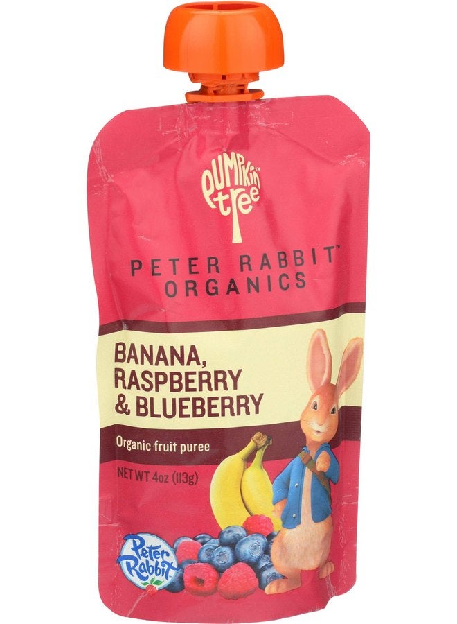 pumpkin tree Peter Rabbit Organics Baby Raspberry Banana Blueberry, 4 oz - Image 3