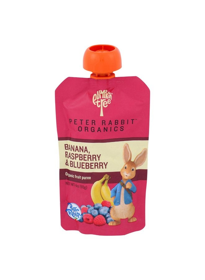 pumpkin tree Peter Rabbit Organics Baby Raspberry Banana Blueberry, 4 oz - Image 1