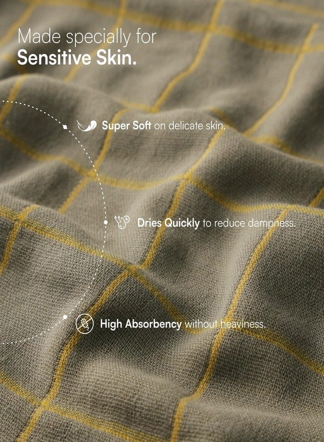 Doctor Towels, World's First Banana Double Cloth Bath Towels, Dermatologist Tested for Sensitive Skin, 240 GSM Towels for Bath Large Size, Clinically Tested to Help Reduce Acne – Golden - Image 3