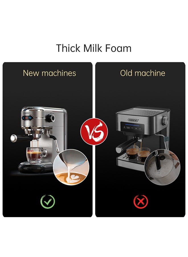 HiBREW HiBREW Coffee Maker Cafetera  Inox Semi Automatic Super Slim ESE POD& Powder Espresso Cappuccino Machine Hot Water H11  - Image 3