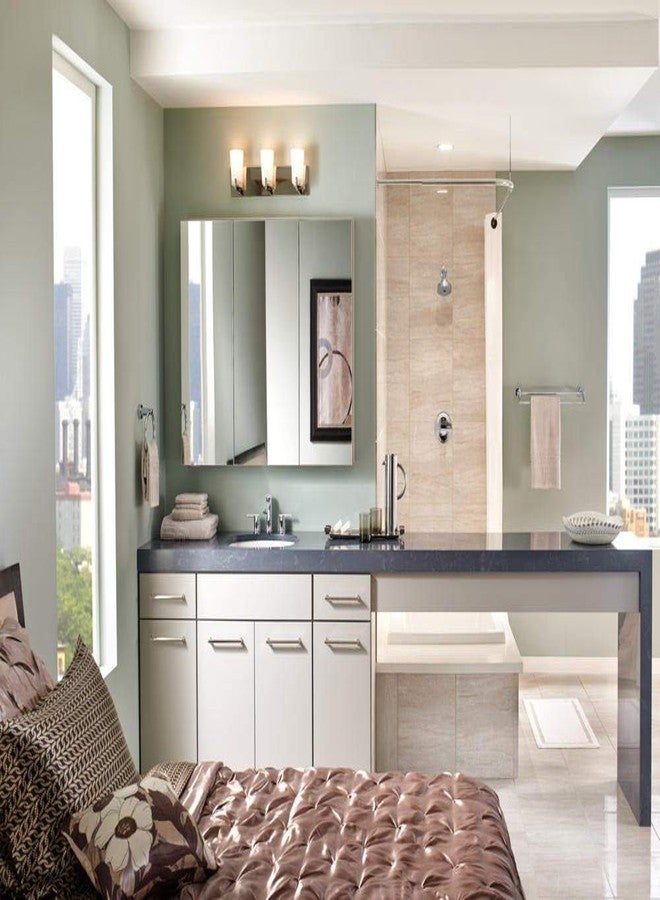 DELTA FAUCET 77125 Compel Wall Mounted 24 in. Double Towel Bar in Polished Chrome - Image 3