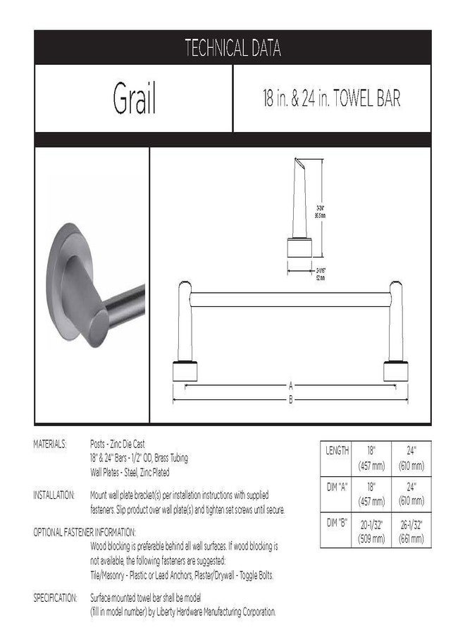 DELTA FAUCET 77125 Compel Wall Mounted 24 in. Double Towel Bar in Polished Chrome - Image 5