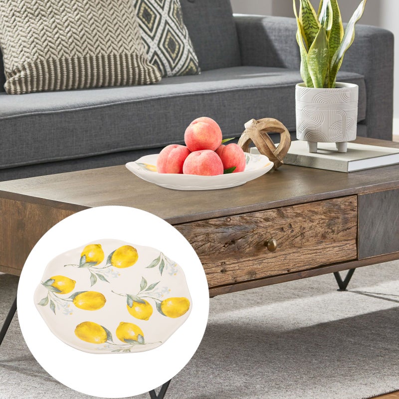 Household Decorative Ceramic Dish Food Serving Tray Novelty Fruit Pattern Plate Food Tray - Image 1
