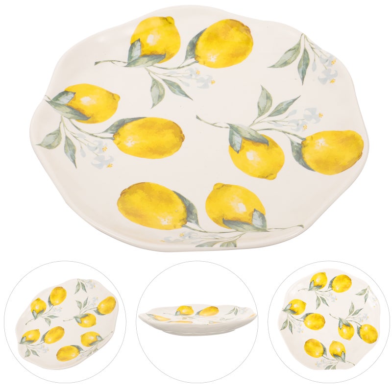 Household Decorative Ceramic Dish Food Serving Tray Novelty Fruit Pattern Plate Food Tray - Image 2