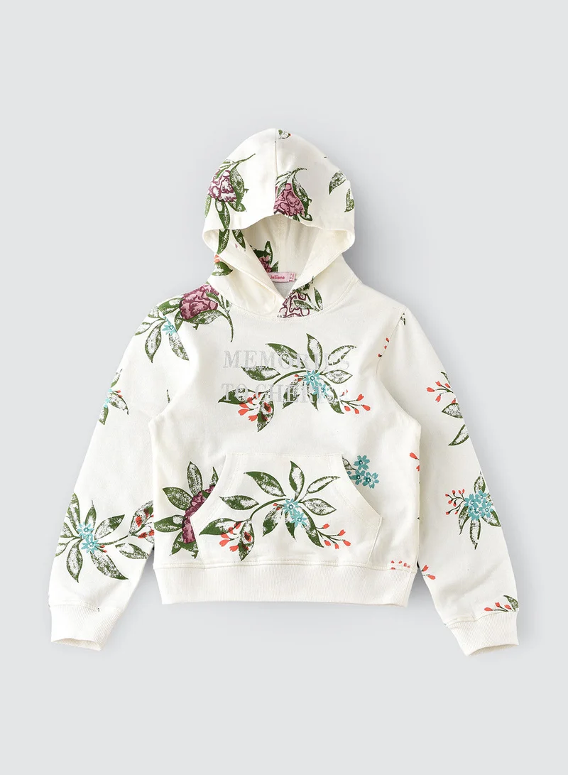 جيلين All over printed hoodie