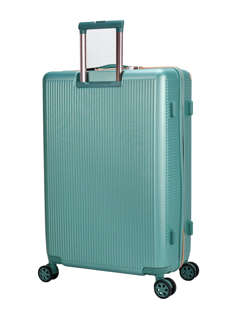 SENATOR Hard Case Trolley Luggage Set For Unisex ABS Lightweight 4 Double Wheeled Suitcase With Built In TSA Type lock A5123 Set Of 3 Light Green  - Image 4