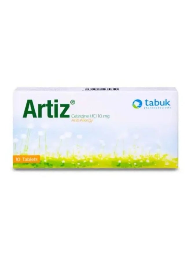 10mg Allergy Tablets 10s Antihistamine Cetirizine