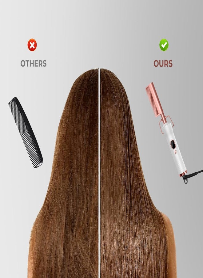 trylater Curling Iron with 12 Temp Settings Heating Up to 450°F,Straightening Comb for Curl/Straight - Image 5