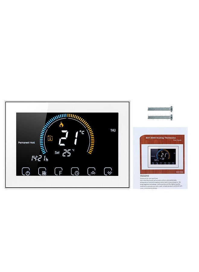 Generic 95-240V Programmable Thermostat 5+1+1 Six Periods Touchscreen LCD with Backlight Water Heating Thermoregulator Lock Function  - Image 3