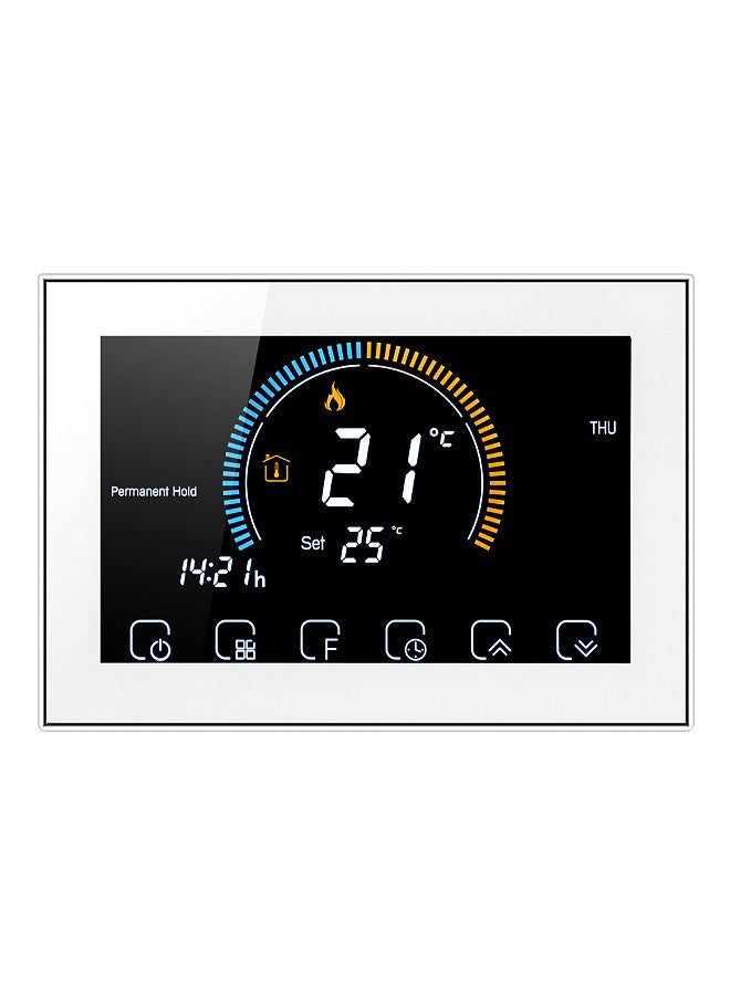 Generic 95-240V Programmable Thermostat 5+1+1 Six Periods Touchscreen LCD with Backlight Water Heating Thermoregulator Lock Function  - Image 1