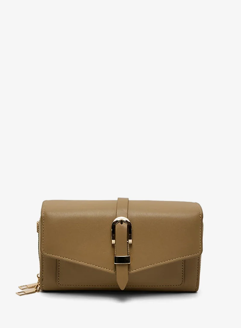 Buckle Detail Crossbody Bag