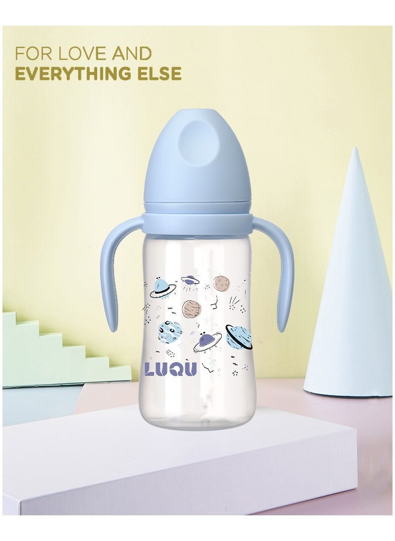 LuQu LuQu PP Feeding Bottle with Handle, 300ML, , Nipple size- XL, 9+ months  - Image 2