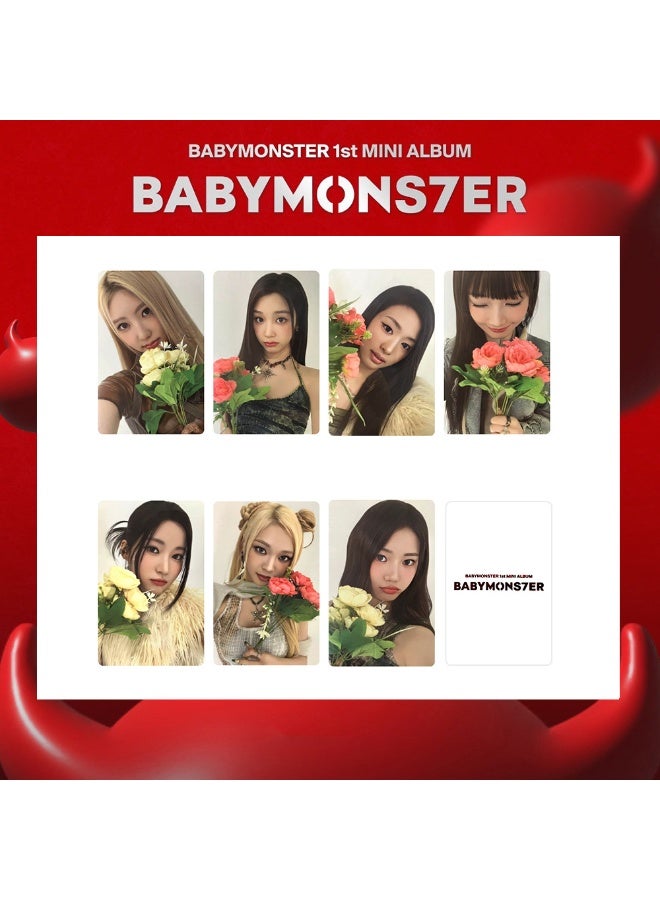 NIBEMINENT 7 Pcs Kpop BABYMONSTER BABYMONS7ER Lomo Cards Card For Fans Collection Gifts - Image 1