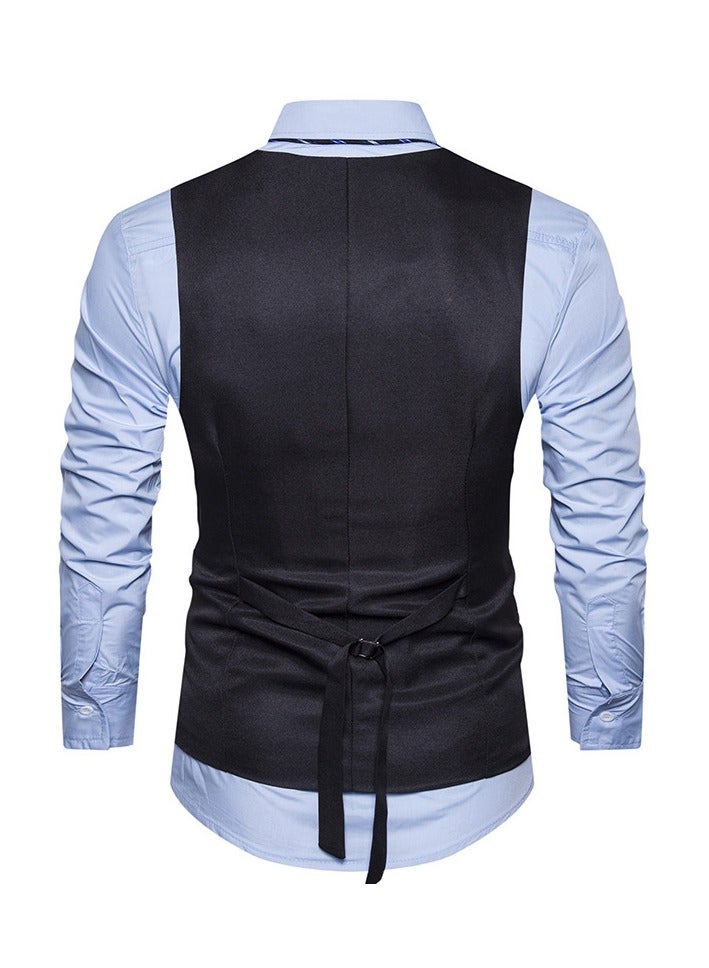 KUYING New Fashionable Herringbone Patterned Suit Vest  - Image 3