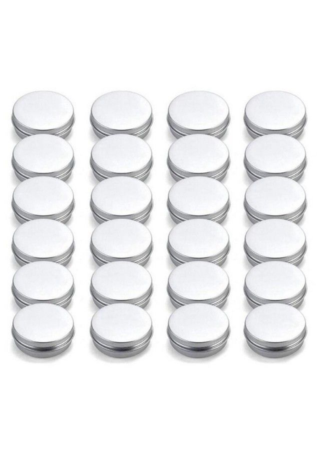 ASTRQLE 12 Pcs 15Ml 0.5Oz Empty Round Silver Aluminum Tins Metal Steel Jar Cans Sample Bottle Small Containers Box With Tight Sealed Cover For Eye Shadow Lip Balm Salves Cosmetic Cream Make Up Powder - Image 2