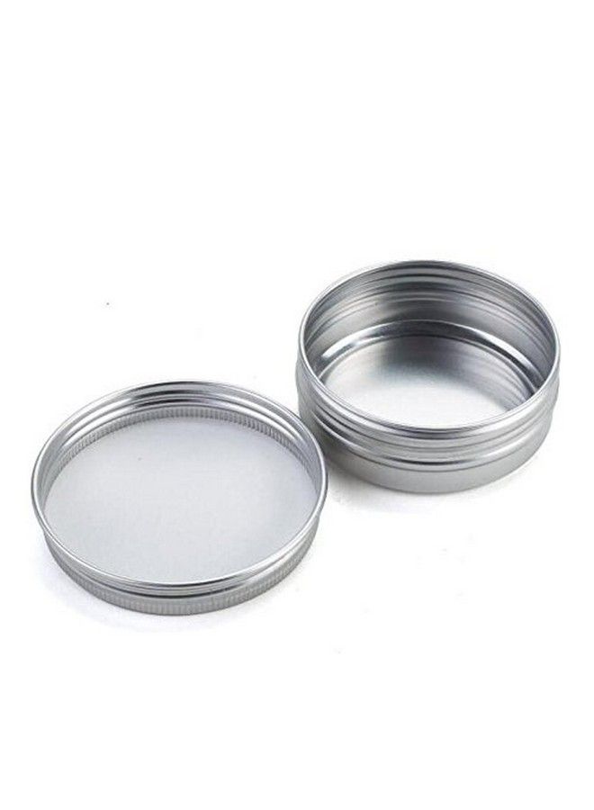 ASTRQLE 12 Pcs 15Ml 0.5Oz Empty Round Silver Aluminum Tins Metal Steel Jar Cans Sample Bottle Small Containers Box With Tight Sealed Cover For Eye Shadow Lip Balm Salves Cosmetic Cream Make Up Powder - Image 4