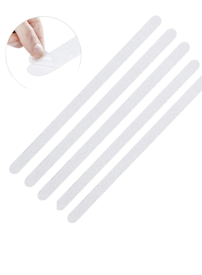 PEVA Anti-Slip Bathtub Stickers with Strong Adhesive – Safety Bath Treads for Shower Floor – Non Slip Bathroom Appliques for Tub, Tiles & Wet Surfaces – Durable Waterproof Shower Strips for Kids & Adults (5 Pieces) - Image 1